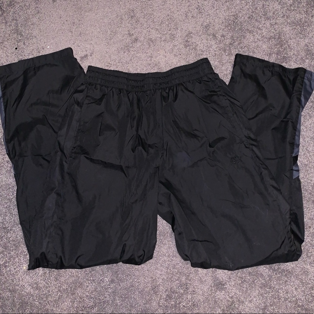 Men’s starter sweat pants with zippered bottom